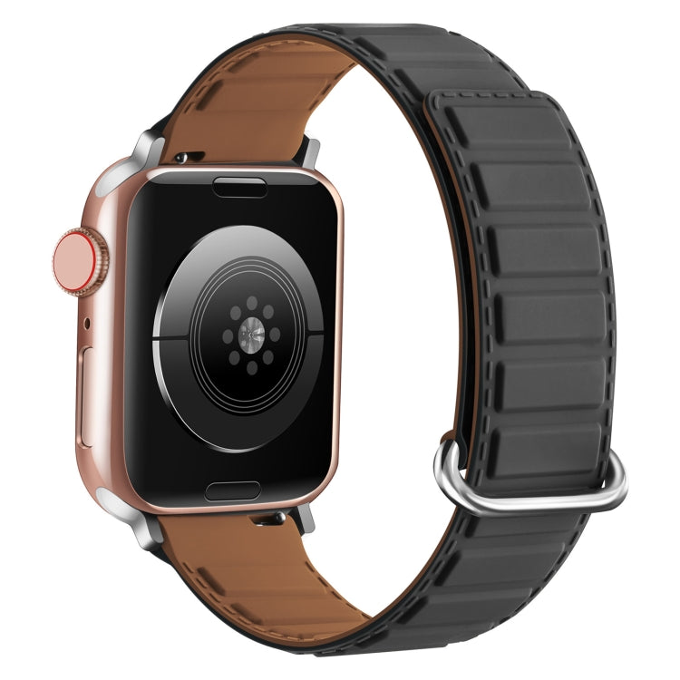 Reverse Buckle Magnetic Silicone Watch Band, For Apple Watch Series 4 40mm, For Apple Watch Series 3 38mm, For Apple Watch Series 3 42mm