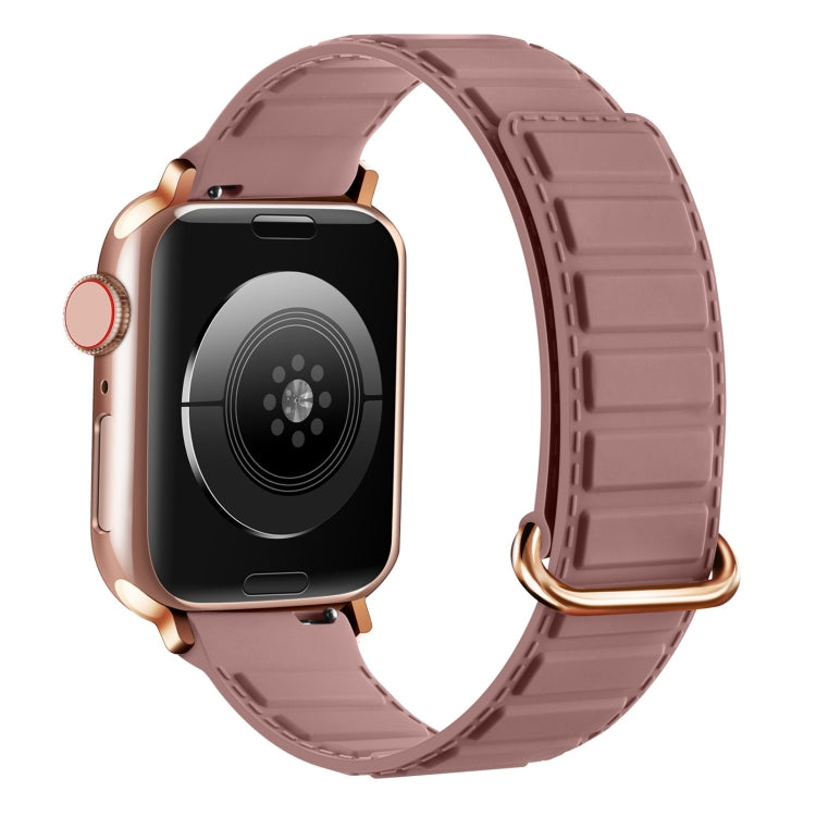 Reverse Buckle Magnetic Silicone Watch Band, For Apple Watch SE 2023 40mm, For Apple Watch Ultra 2 49mm, For Apple Watch Series 9 45mm