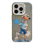 Animal Pattern Oil Painting Series PC + TPU Phone Case, For iPhone 13 Pro Max