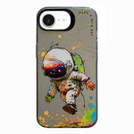 Animal Pattern Oil Painting Series PC + TPU Phone Case, For iPhone 7 / 8 / SE 2020