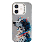 Animal Pattern Oil Painting Series PC + TPU Phone Case, For iPhone 12 mini