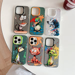 Animal Pattern Oil Painting Series PC + TPU Phone Case, For iPhone 14 Pro