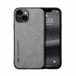 Skin Feel Magnetic Leather Back Phone Case, For iPhone 14, For iPhone 14 Pro, For iPhone 14 Pro Max
