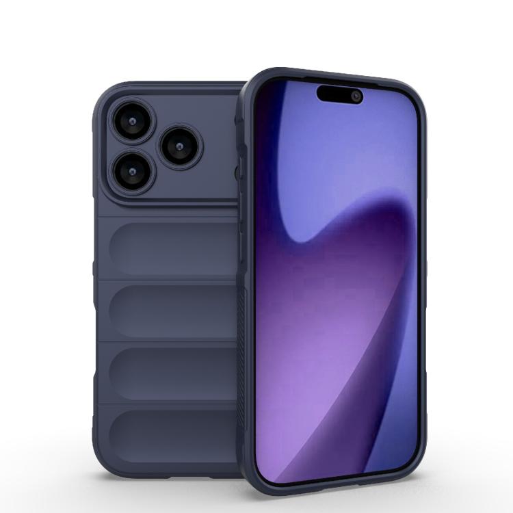 Magic Shield TPU + Flannel Phone Case, For iPhone 17e / 16e, For iPhone 17 Pro Max, For iPhone 17 Pro, For iPhone 17