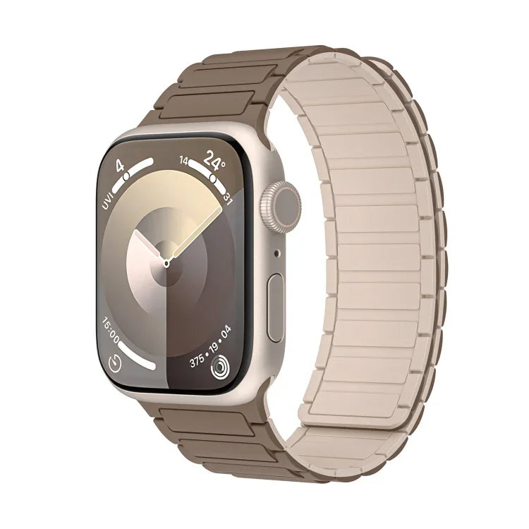 Magnetic Loop Silicone Watch Band, For Apple Watch SE 2022 44mm, For Apple Watch Series 7 41mm, For Apple Watch Series 7 45mm