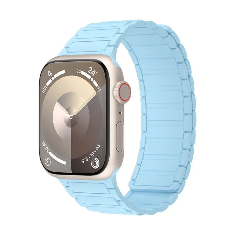 Magnetic Loop Silicone Watch Band, For Apple Watch Series 4 44mm, For Apple Watch Series 4 40mm, For Apple Watch Series 3 38mm