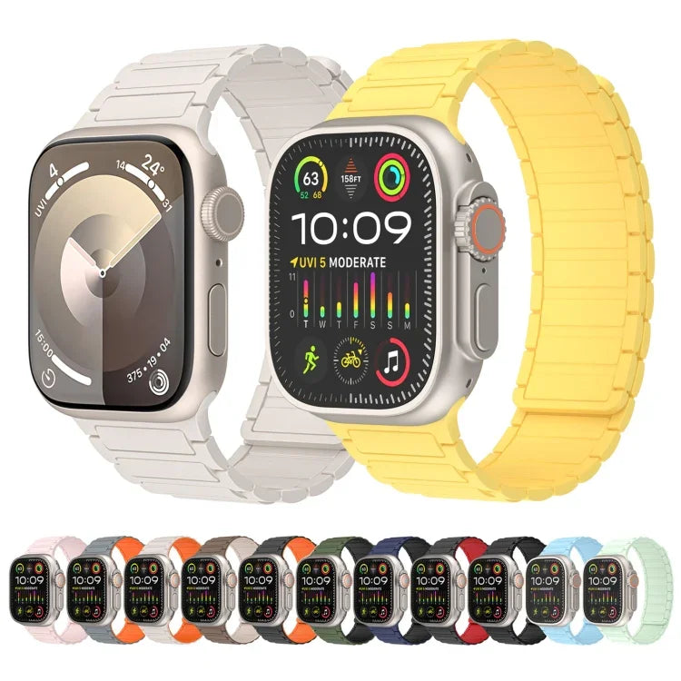 Magnetic Loop Silicone Watch Band, For Apple Watch Series 8 41mm, For Apple Watch Series 8 45mm, For Apple Watch SE 2022 40mm