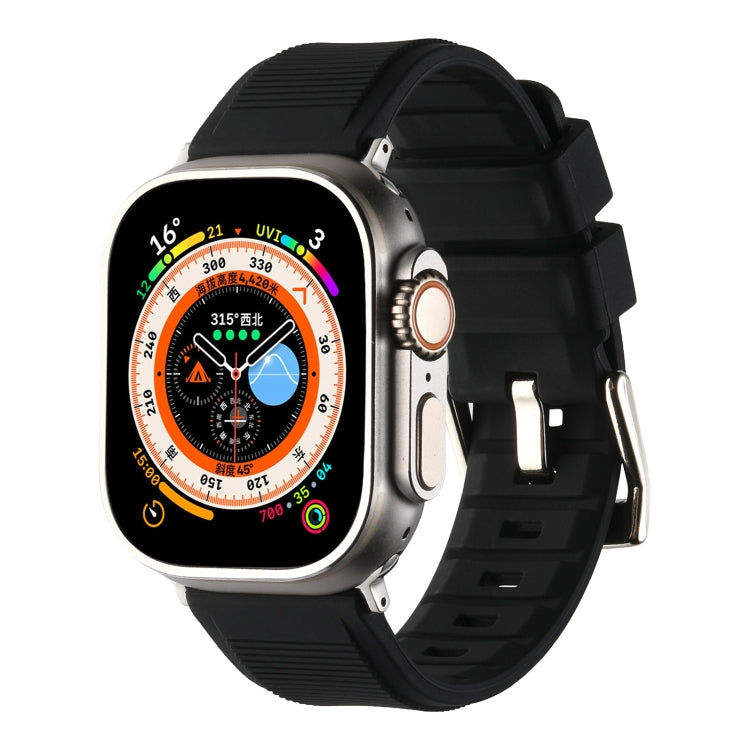 Double Ring Silicone Watch Band, For Apple Watch SE 40mm, For Apple Watch SE 44mm, For Apple Watch 6 40mm, For Apple Watch 6 44mm