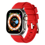 Double Ring Silicone Watch Band, For Apple Watch 3 38mm, For Apple Watch 3 42mm, For Apple Watch 2 42mm, For Apple Watch 2 38mm