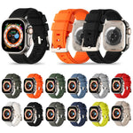 Double Ring Silicone Watch Band, For Apple Watch SE 40mm, For Apple Watch SE 44mm, For Apple Watch 6 40mm, For Apple Watch 6 44mm