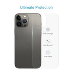 9H 2.5D Half-screen Transparent Back Tempered Glass Film, For iPhone 13 Pro