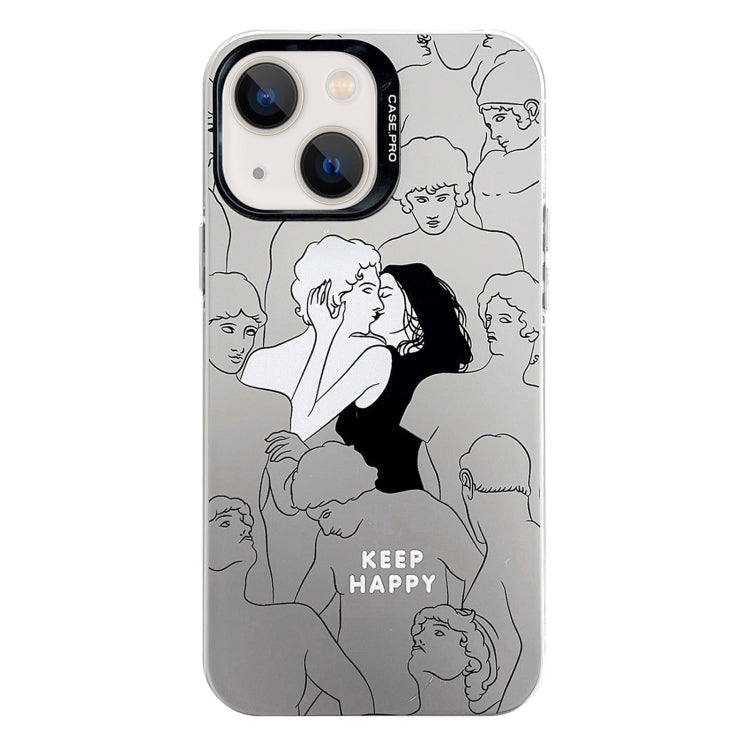 Electroplated Silver Series PC Protective Phone Case, For iPhone 15 Plus, For iPhone 15
