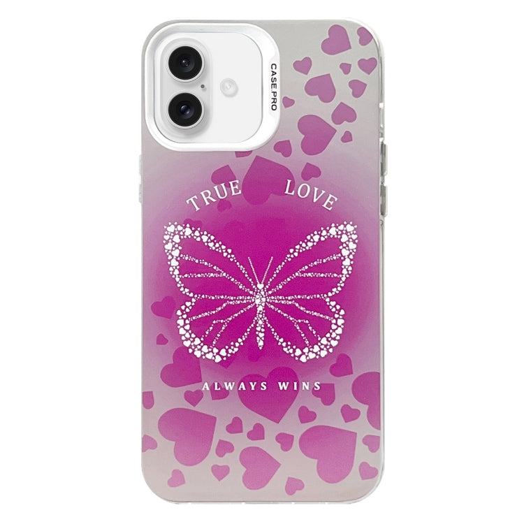 Electroplated Silver Series PC Protective Phone Case, For iPhone 16 Plus, For iPhone 16