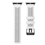 Twill Dual-row Buckle Silicone Watch Band, For Apple Watch SE 2022 40mm, For Apple Watch SE 2022 44mm, For Apple Watch Series 9 41mm, For Apple Watch Series 8 41mm, For Apple Watch Series 8 45mm