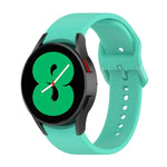 For Samsung Galaxy Watch 6 / 6 Classic Solid Color Buckle Silicone Watch Band, L Size, S Size