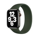 For Apple Watch Series 5 & 4 44mm / 3 & 2 & 1 42mm Solid Color Elastic Silicone Replacement Wrist Strap Watchband, Size:S 130mm, S 130mm, Size:M 143mm, M 143mm, Size:L 156mm, L 156mm