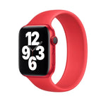 For Apple Watch Series 5 & 4 44mm / 3 & 2 & 1 42mm Solid Color Elastic Silicone Replacement Wrist Strap Watchband, Size:S 130mm, S 130mm, Size:M 143mm, M 143mm, Size:L 156mm, L 156mm