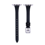 T-shaped Slim Genuine Leather Watch Band, For Apple Watch Series 9 41mm, For Apple Watch Ultra 49mm, For Apple Watch Series 8 41mm, For Apple Watch Series 8 45mm, For Apple Watch SE 2022 40mm, For Apple Watch SE 2022 44mm