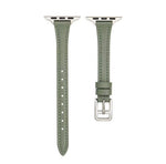 T-shaped Slim Genuine Leather Watch Band, For Apple Watch Series 9 41mm, For Apple Watch Ultra 49mm, For Apple Watch Series 8 41mm, For Apple Watch Series 8 45mm, For Apple Watch SE 2022 40mm, For Apple Watch SE 2022 44mm