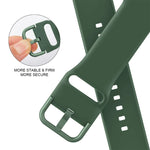 Pin Buckle Silicone Watch Band, For Apple Watch SE 2022 44mm