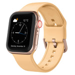 Pin Buckle Silicone Watch Band, For Apple Watch SE 44mm