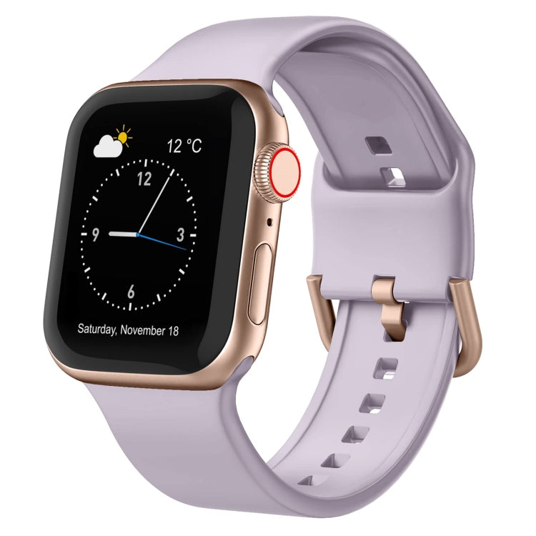 Pin Buckle Silicone Watch Band, For Apple Watch Series 6 44mm