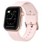 Pin Buckle Silicone Watch Band, For Apple Watch Series 6 44mm