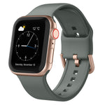 Pin Buckle Silicone Watch Band, For Apple Watch Series 5 40mm