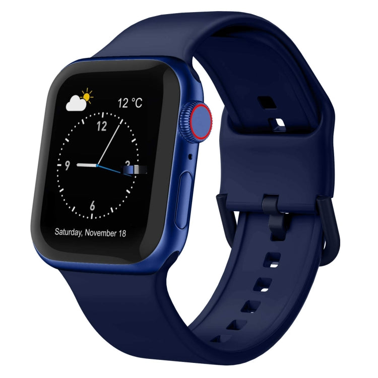 Pin Buckle Silicone Watch Band, For Apple Watch Series 5 40mm