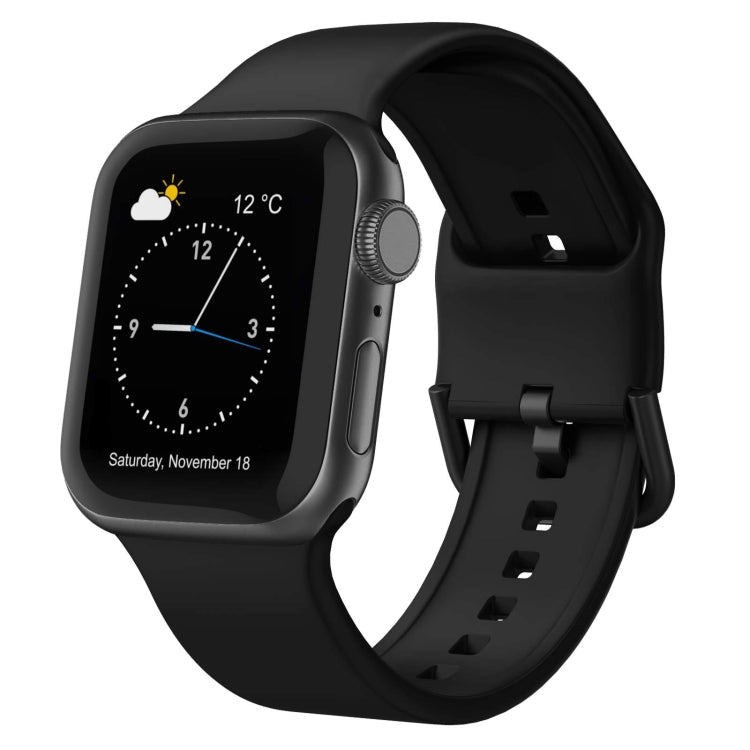 Pin Buckle Silicone Watch Band, For Apple Watch Series 4 40mm