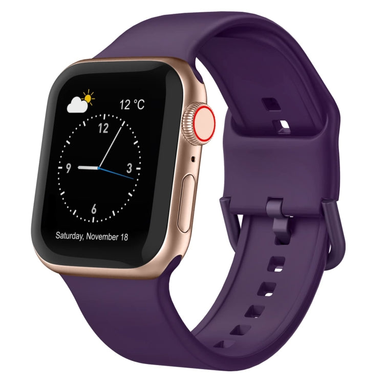 Pin Buckle Silicone Watch Band, For Apple Watch Series 3 38mm