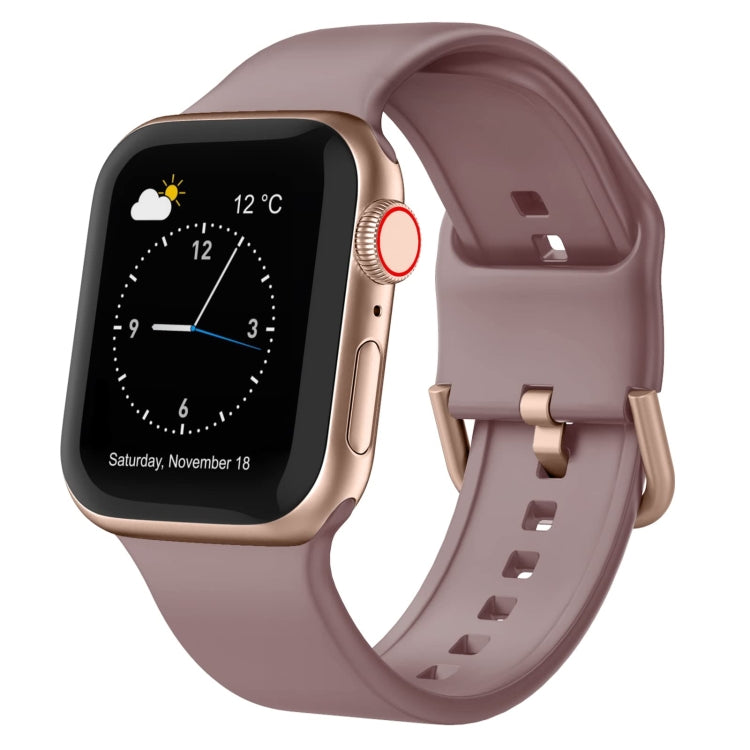 Pin Buckle Silicone Watch Band, For Apple Watch Series 3 38mm