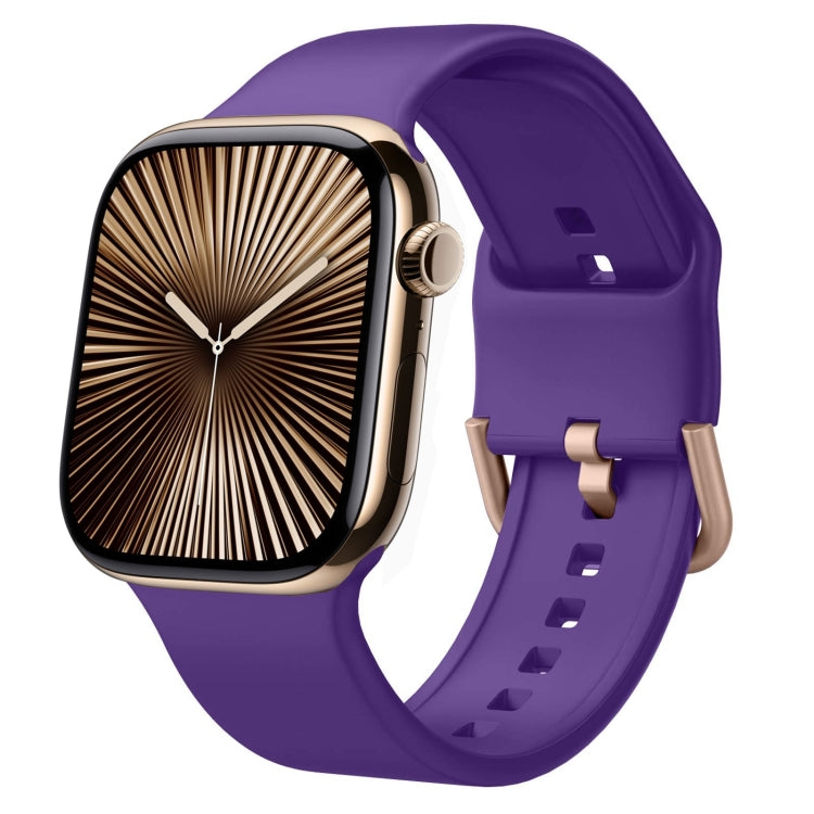 Pin Buckle Silicone Watch Band, For Apple Watch Series 10 46mm