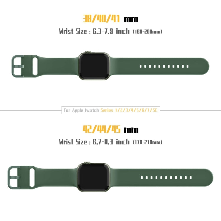 Pin Buckle Silicone Watch Band, For Apple Watch Series 10 46mm