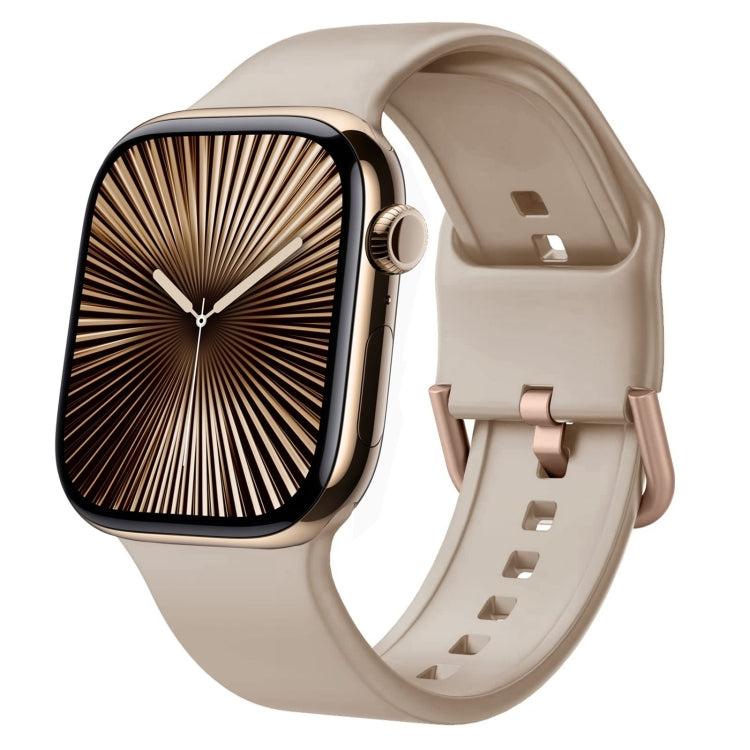 Pin Buckle Silicone Watch Band, For Apple Watch Series 10 46mm