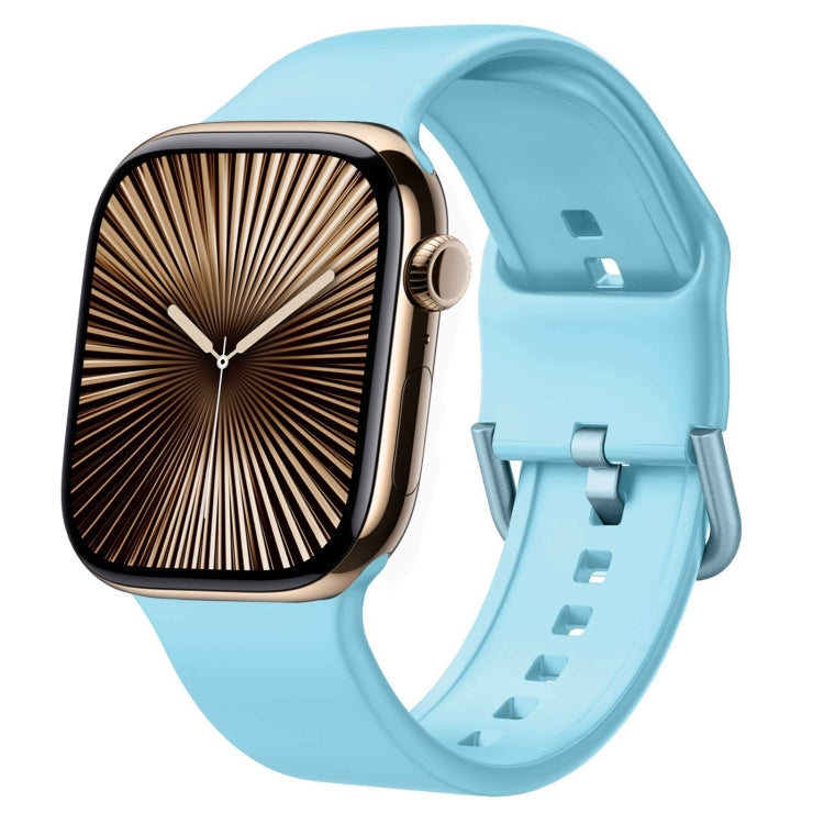Pin Buckle Silicone Watch Band, For Apple Watch Series 10 46mm