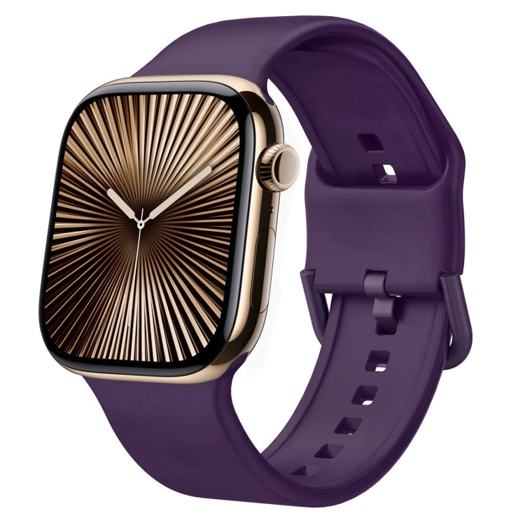 Pin Buckle Silicone Watch Band, For Apple Watch Series 10 46mm