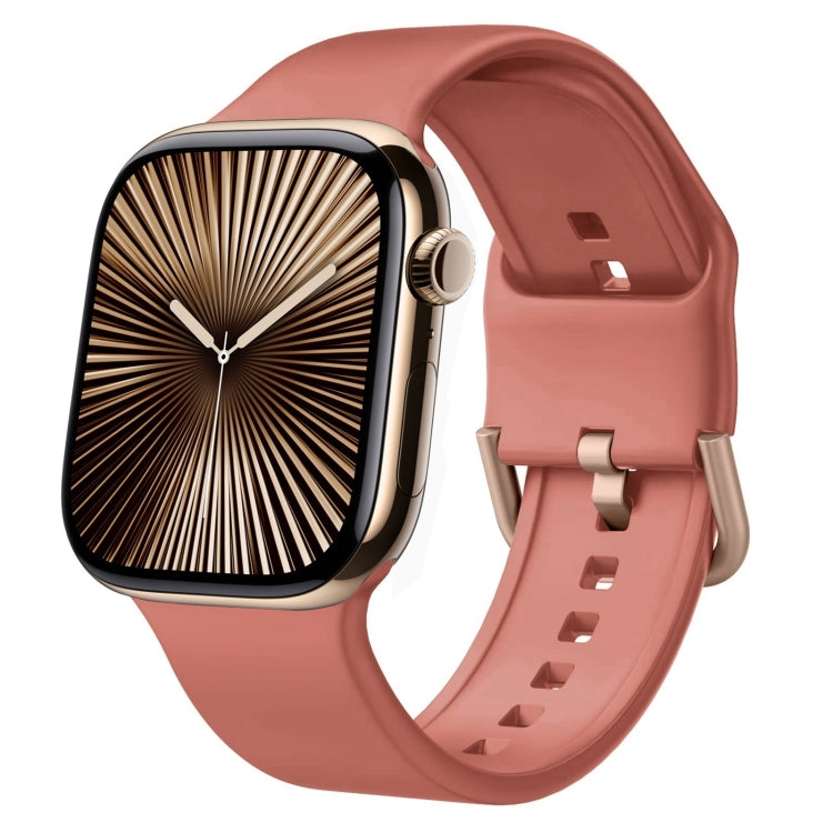 Pin Buckle Silicone Watch Band, For Apple Watch Series 10 42mm