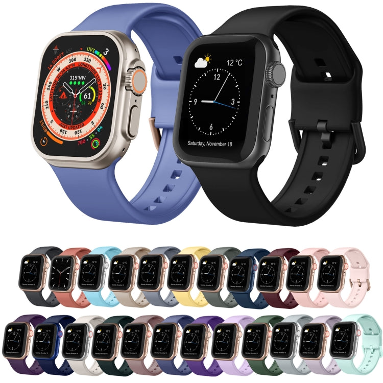 Pin Buckle Silicone Watch Band, For Apple Watch Series 7 41mm