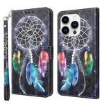 3D Painted Leather Phone Case, For iPhone 15 Pro Max, For iPhone 15 Pro, For iPhone 15 Plus, For iPhone 15