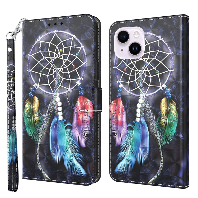 3D Painted Leather Phone Case, For iPhone 15 Pro Max, For iPhone 15 Pro, For iPhone 15 Plus, For iPhone 15