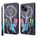 3D Painted Leather Phone Case, For iPhone 15 Pro Max, For iPhone 15 Pro, For iPhone 15 Plus, For iPhone 15