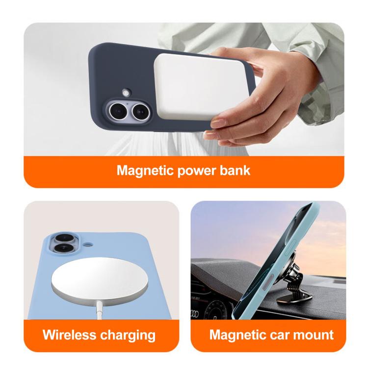 Liquid Silicone Full Coverage MagSafe Phone Case, For iPhone 16 Pro Max, For iPhone 16 Pro, For iPhone 16 Plus, For iPhone 16, For iPhone 15 Pro Max, For iPhone 15 Pro