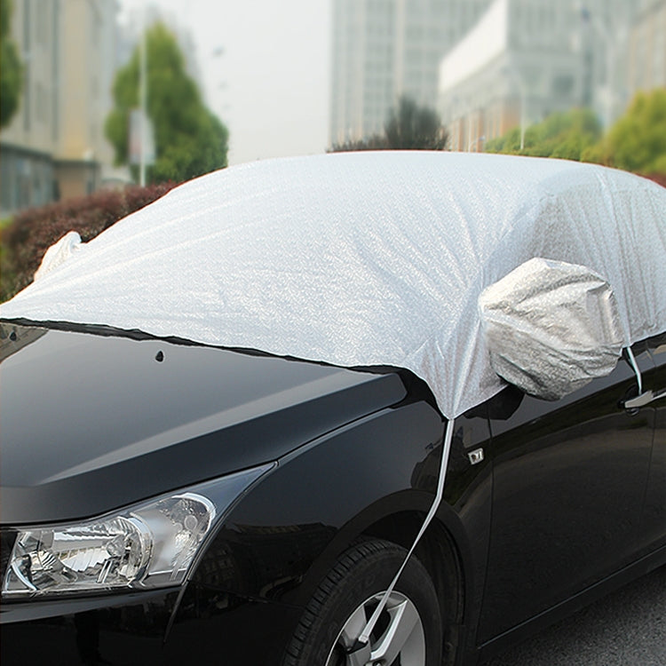 Car Half-cover Car Clothing Sunscreen Heat Insulation Sun Nisor, Aluminum Foil, Aluminum Foil 3.6x1.6x1.5m