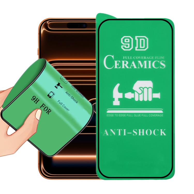9D Full Screen Full Glue Ceramic Film, For iPhone 17 Pro Max, For iPhone 17 Pro, For iPhone 17, For iPhone Air, For iPhone 16 Pro Max, For iPhone 16 Pro, For iPhone 16 Plus, For iPhone 16, For iPhone 15 Pro Max, For iPhone 15 Pro, For iPhone 15 Plus