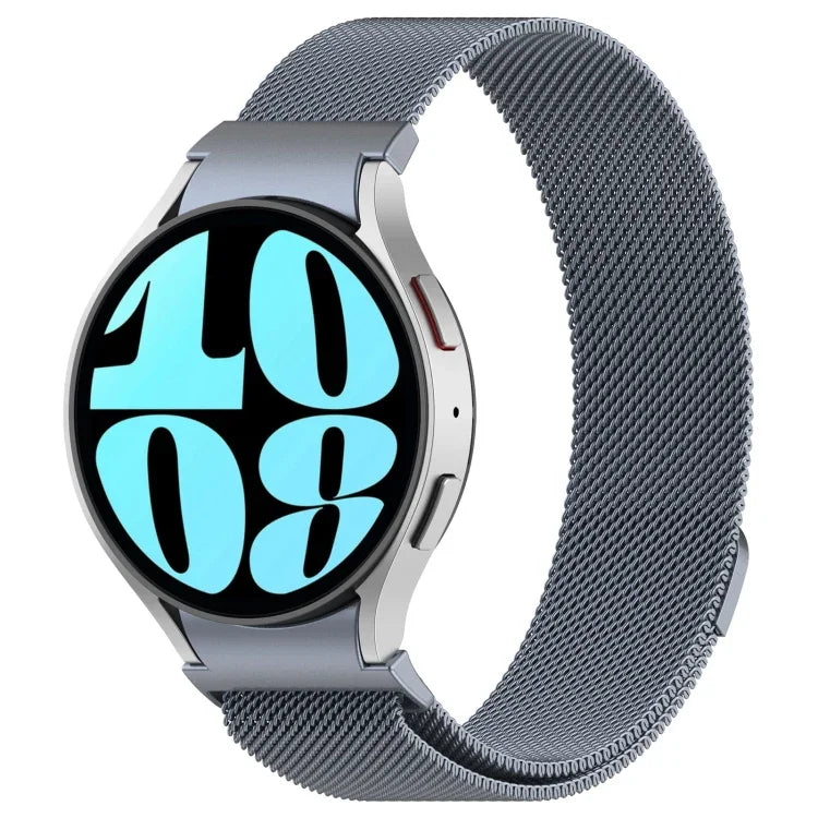 Button Style Milan Magnetic Metal Watch Band, For Samsung Galaxy Watch 6