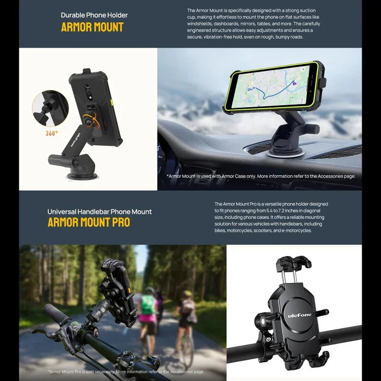 Ulefone Armor X12, Rugged Phone, Face Unlock, 5.45 inch Android 13 Go MediaTek Helio A22 Quad Core, Network: 4G, NFC, 3GB+32GB