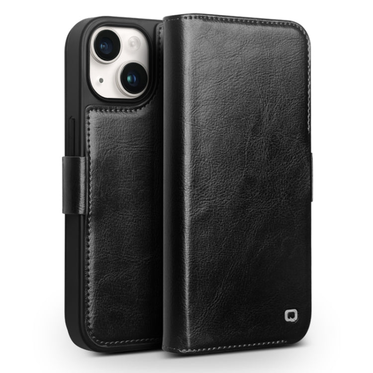 QIALINO Classic 103 Buckle Genuine Leather Phone Case, For iPhone 17e / 16e, For iPhone 17 Pro Max, For iPhone 17 Pro, For iPhone 17, For iPhone Air, For iPhone 15 Pro Max, For iPhone 15 Plus