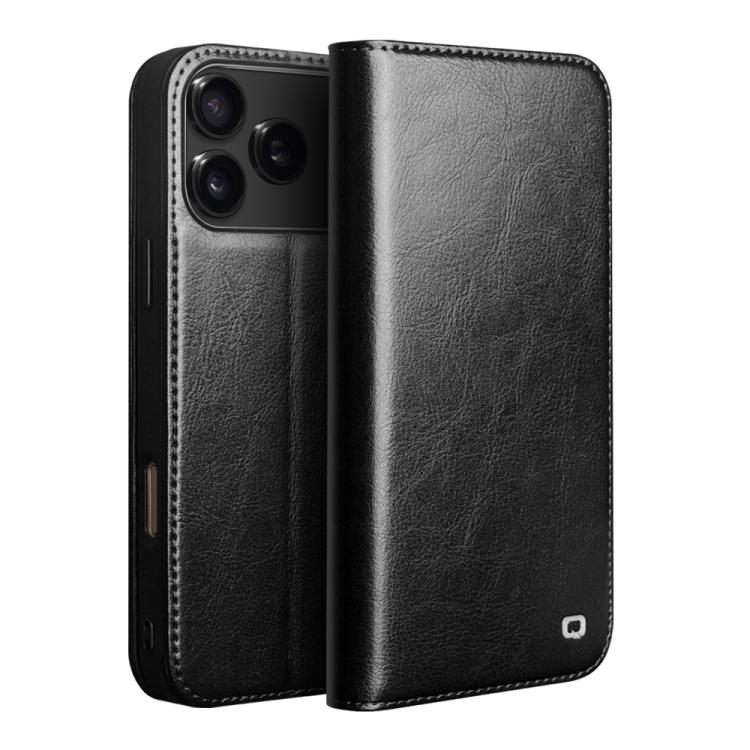 QIALINO Classic Genuine Leather Phone Case, For iPhone 18 Pro / 17 Pro, For iPhone 18 Pro Max / 17 Pro Max, For iPhone 16e / 17e, For iPhone 17, For iPhone Air, For iPhone 16 Pro Max, For iPhone 16 Pro, For iPhone 16 Plus, For iPhone 16                ...