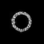 For BMW 3 Series E90 / E92 / E93 2009-2012 Car One-click Start Ring Diamond Decorative Sticker, One-click Start Ring